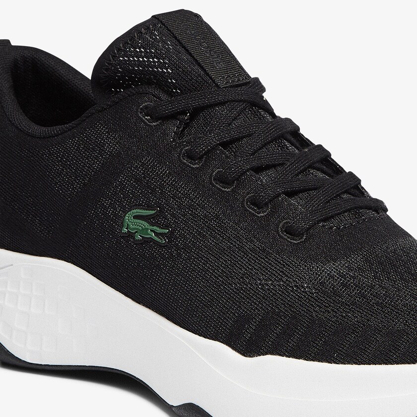 Tenis Lacoste Court-Drive Fly Textile Hombre Negros Blancos | SP0-75247Y8