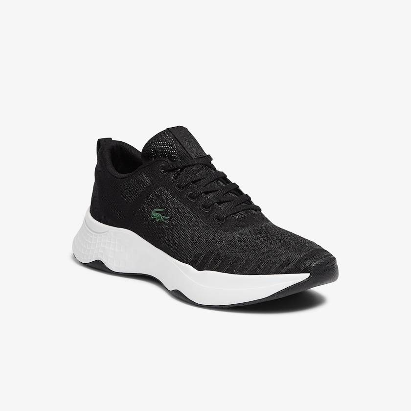 Tenis Lacoste Court-Drive Fly Textile Hombre Negros Blancos | SP0-75247Y8