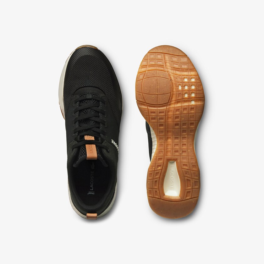 Tenis Lacoste Court-Drive Plus Colourblock Textile Hombre Negros Blancos | KY9-11991K9
