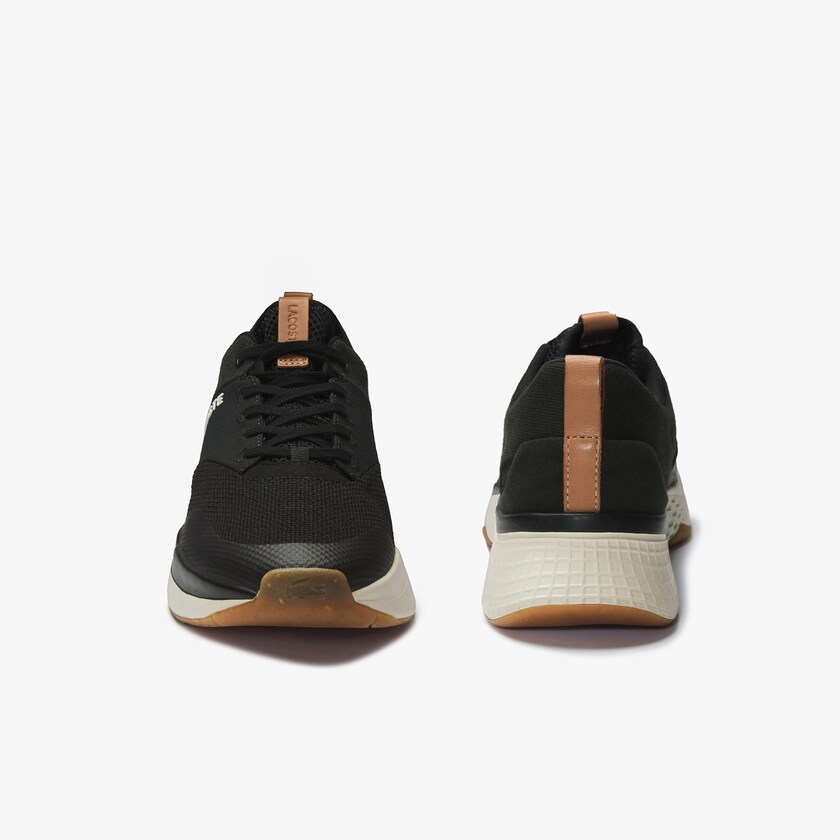 Tenis Lacoste Court-Drive Plus Colourblock Textile Hombre Negros Blancos | KY9-11991K9