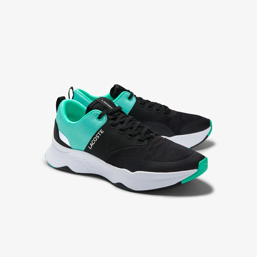 Tenis Lacoste Court-Drive Plus Textile Hombre Negros Turquesa | SB1-33593Y8