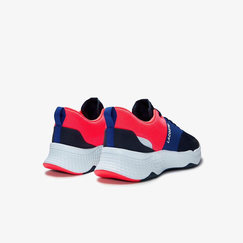 Tenis Lacoste Court-Drive Plus Textile Hombre Azul Marino Rosas | FB9-94859M4