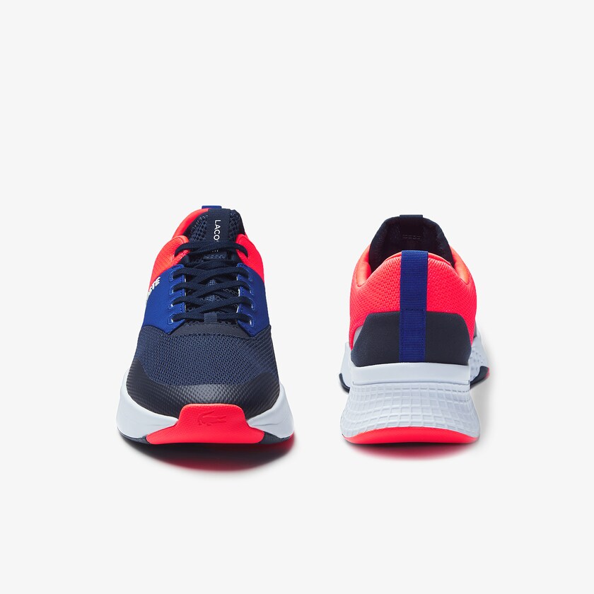Tenis Lacoste Court-Drive Plus Textile Hombre Azul Marino Rosas | FB9-94859M4
