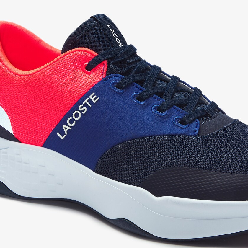 Tenis Lacoste Court-Drive Plus Textile Hombre Azul Marino Rosas | FB9-94859M4