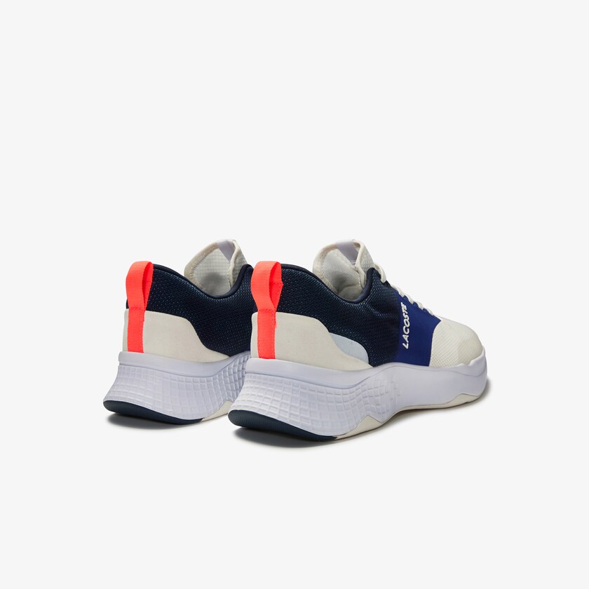 Tenis Lacoste Court-Drive Plus Textile Hombre Blancos Azul Marino | VF3-88498X3