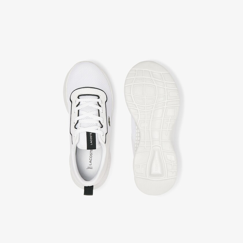 Tenis Lacoste Niños Blancos Verdes Oscuro Court-Drive Textile Air Mesh ND6-47234M2