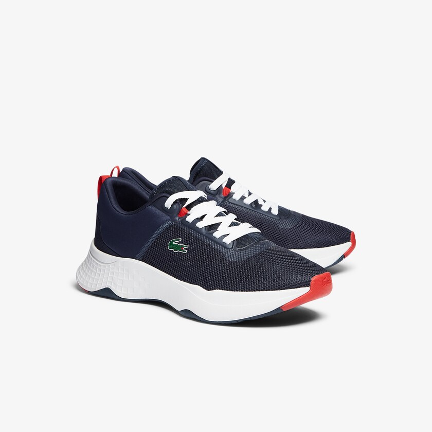 Tenis Lacoste Court-Drive Textile Hombre Azul Marino Blancos | MH4-06100Y6