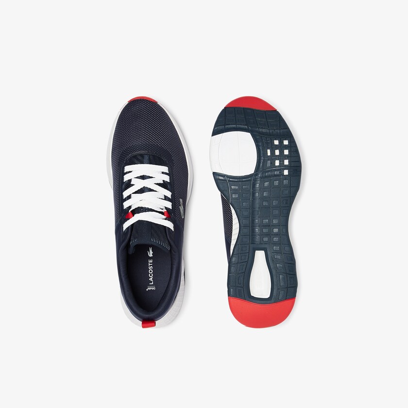 Tenis Lacoste Court-Drive Textile Hombre Azul Marino Blancos | MH4-06100Y6