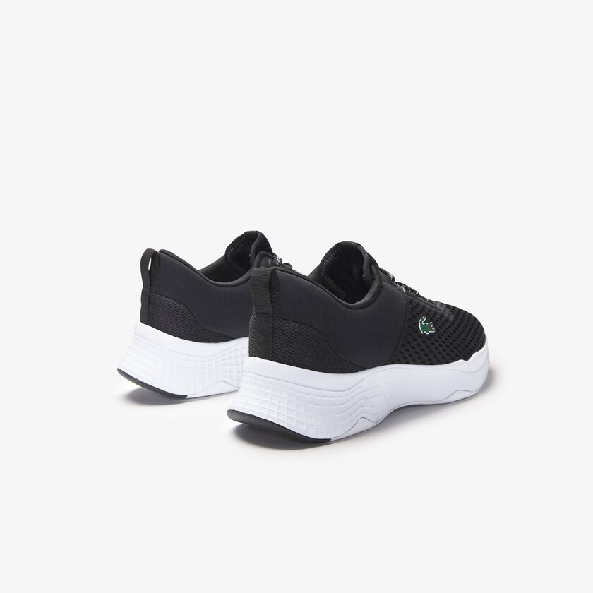 Tenis Lacoste Court-Drive Textile Hombre Negros Blancos | RJ9-86798D5