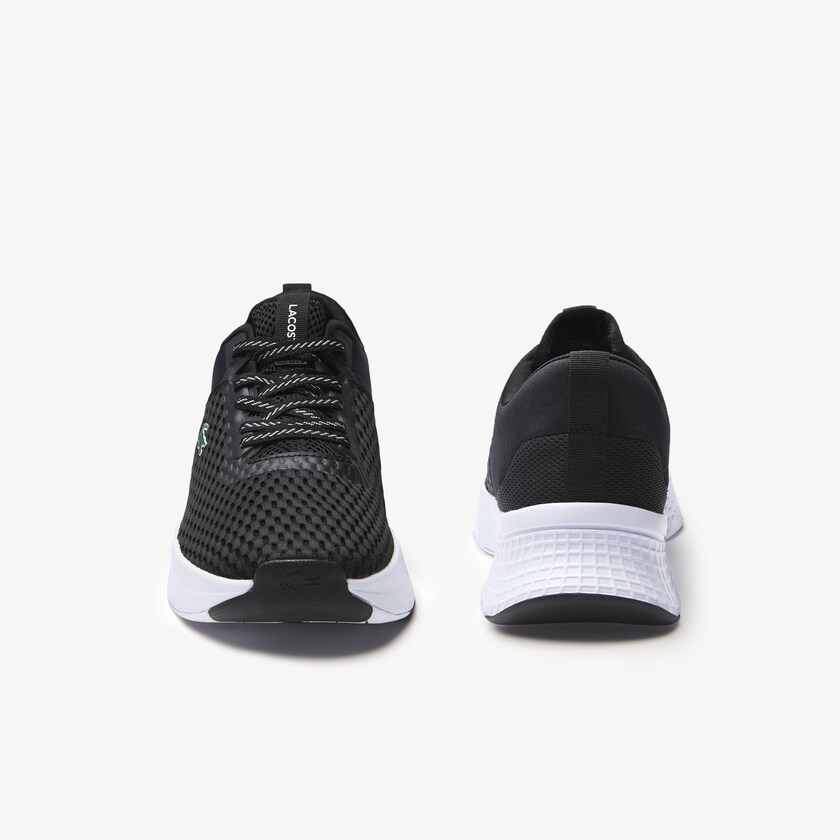 Tenis Lacoste Court-Drive Textile Hombre Negros Blancos | RJ9-86798D5