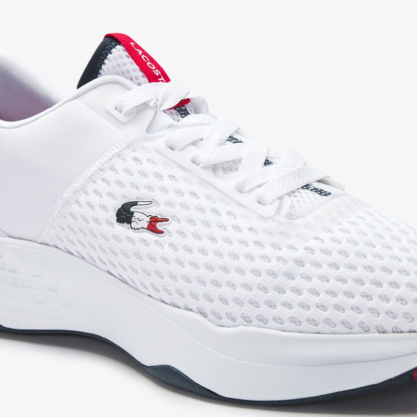 Tenis Lacoste Court-Drive Textured Textile Hombre Blancos Beige | JS2-05890Y0