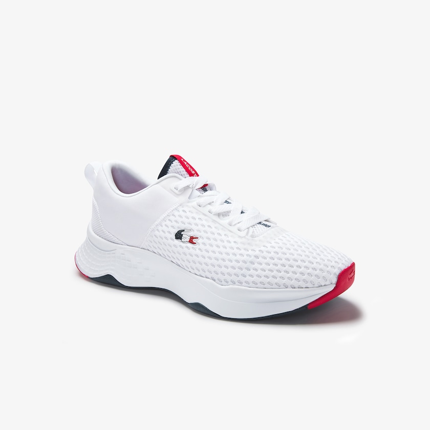 Tenis Lacoste Court-Drive Textured Textile Hombre Blancos Beige | JS2-05890Y0