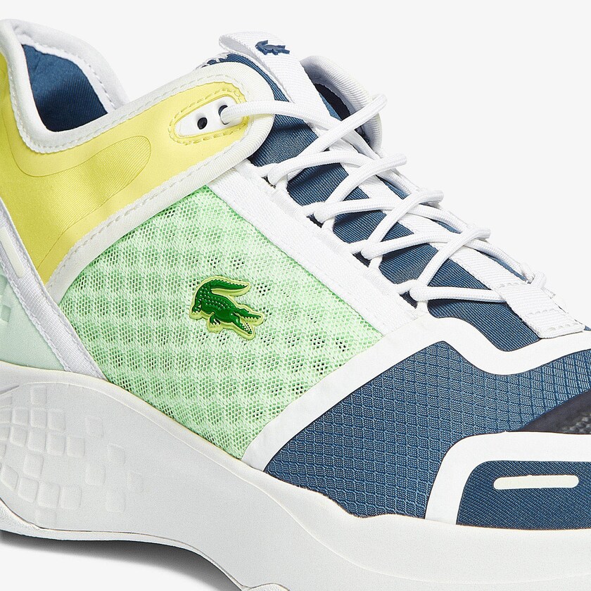 Tenis Lacoste Court-Drive Vantage Citrus-Pop Textile Hombre Azules Oscuro Blancos | IA2-22652J7