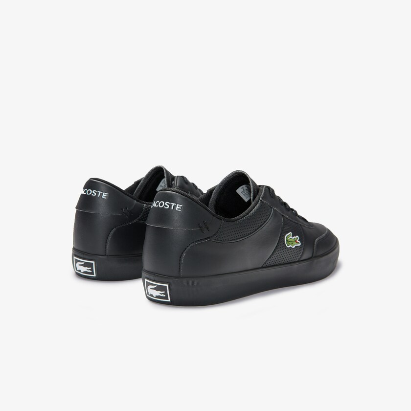 Tenis Lacoste Court-Master Leather Hombre Negros | PS9-47724M9