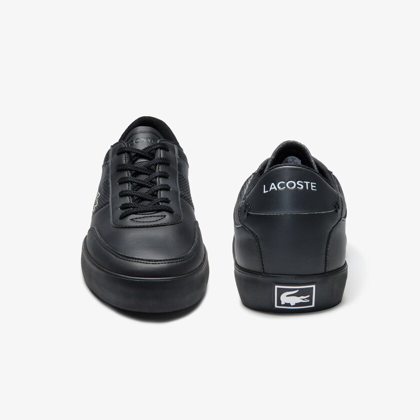 Tenis Lacoste Court-Master Leather Hombre Negros | PS9-47724M9