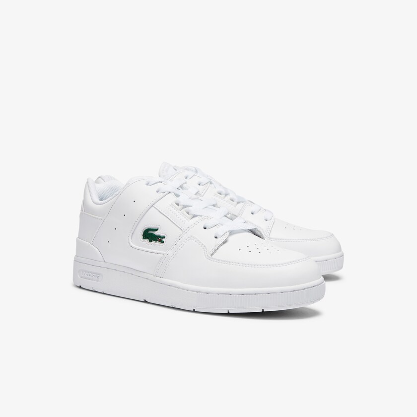 Tenis Lacoste Court Cage Leather Hombre Blancos | ZG1-20132W4