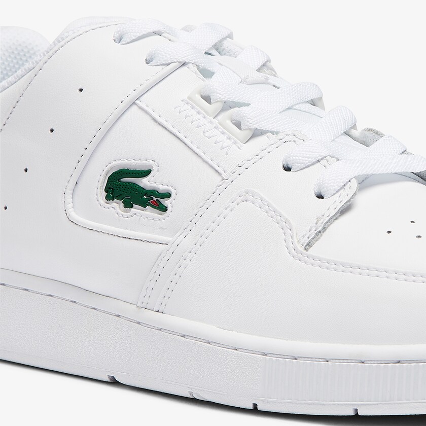Tenis Lacoste Court Cage Leather Hombre Blancos | ZG1-20132W4