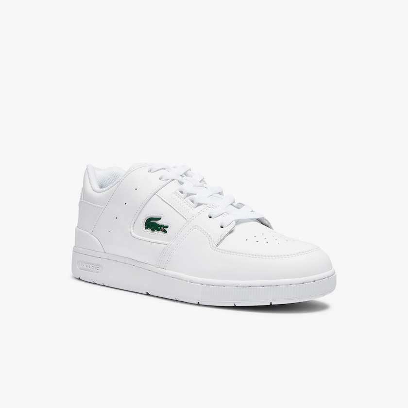 Tenis Lacoste Court Cage Leather Hombre Blancos | ZG1-20132W4