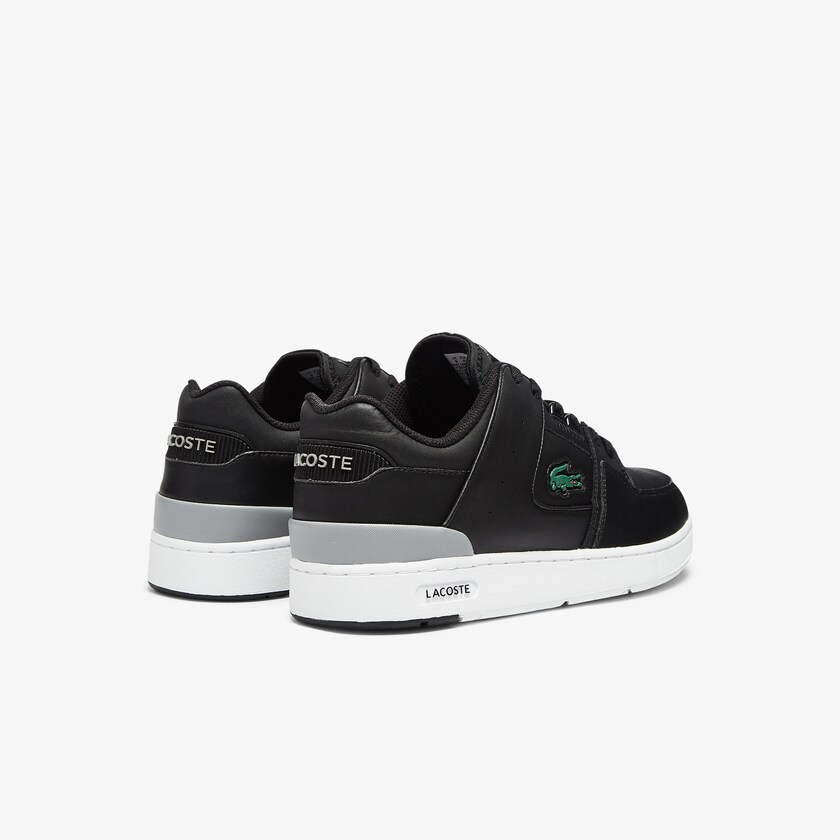 Tenis Lacoste Court Cage Leather Hombre Negros | CQ5-32103Q7