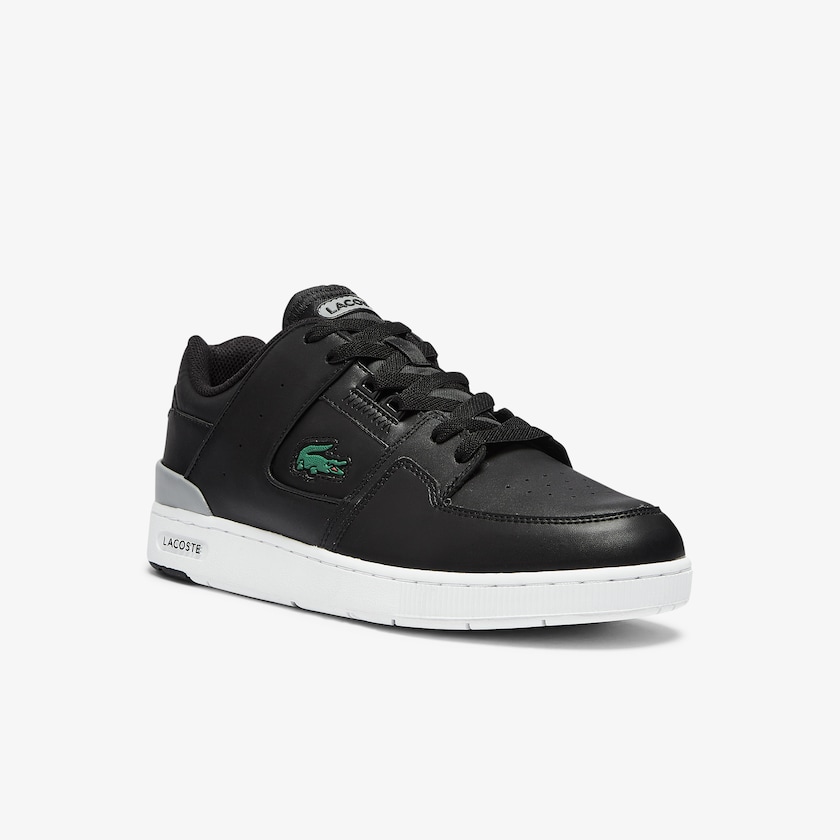 Tenis Lacoste Court Cage Leather Hombre Negros | CQ5-32103Q7