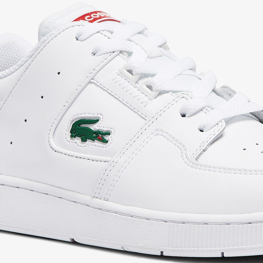 Tenis Lacoste Court Cage Leather Hombre Blancos Azul Marino Rojos | HX7-45854M0