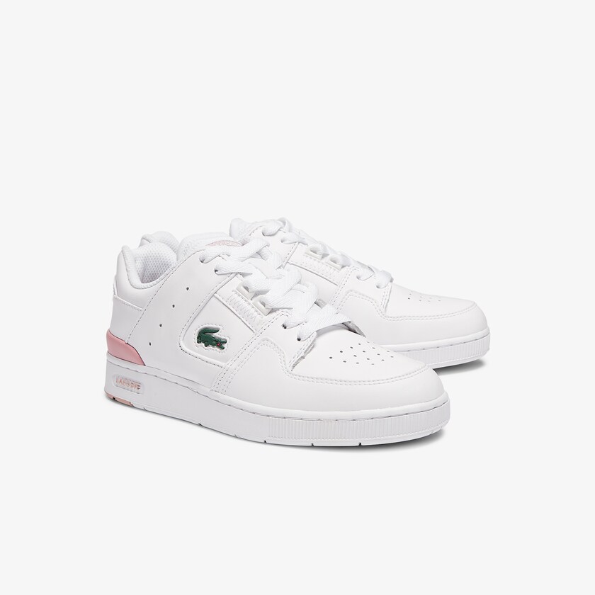 Tenis Lacoste Court Cage Sneaker Mujer Blancos Rosas Claro | XW4-65846G1