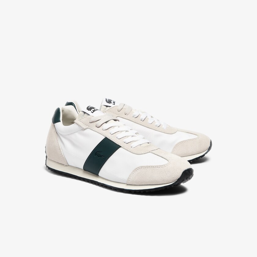 Tenis Lacoste Court Pace Textile Hombre Beige Verdes | AC3-46684Q4