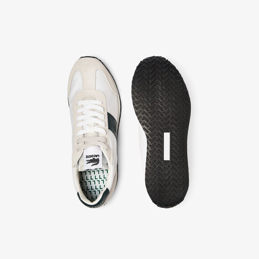Tenis Lacoste Court Pace Textile Hombre Beige Verdes | AC3-46684Q4