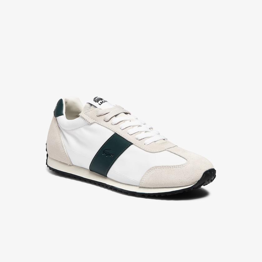 Tenis Lacoste Court Pace Textile Hombre Beige Verdes | AC3-46684Q4