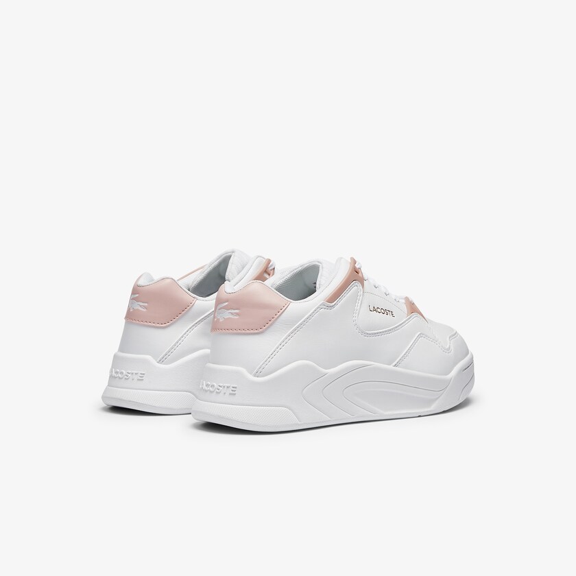 Tenis Lacoste Court Slam Leather Mujer Blancos Rosas | AZ0-08840S2