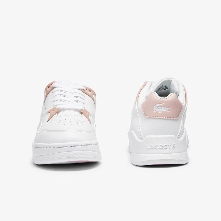 Tenis Lacoste Court Slam Leather Mujer Blancos Rosas | AZ0-08840S2