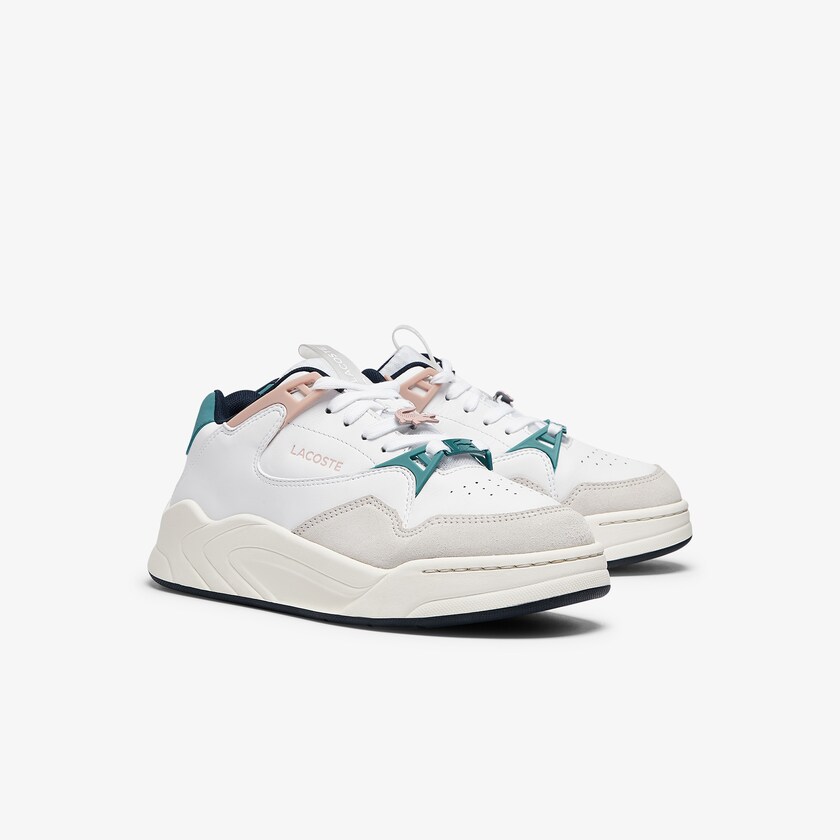 Tenis Lacoste Court Slam Synthetic and Leather Mujer Blancos Rosas | XX9-57365S6