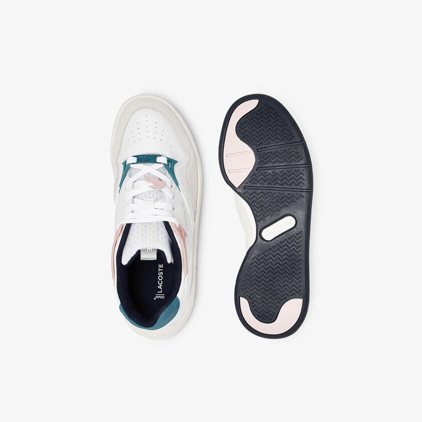 Tenis Lacoste Court Slam Synthetic and Leather Mujer Blancos Rosas | XX9-57365S6