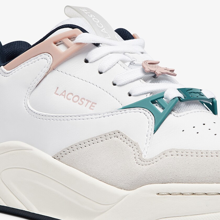 Tenis Lacoste Court Slam Synthetic and Leather Mujer Blancos Rosas | XX9-57365S6