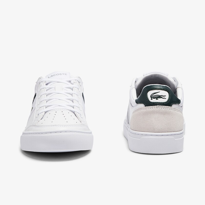 Tenis Lacoste Courtline Leather and Textile Hombre Blancos | GY2-03510W4