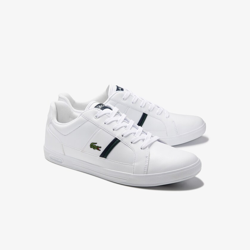 Tenis Lacoste Europa Leather Hombre Blancos | GF2-79377M3