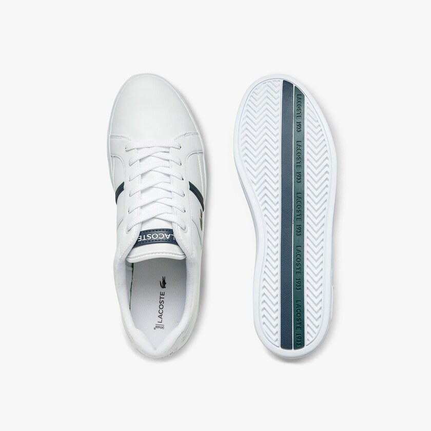 Tenis Lacoste Europa Leather Hombre Blancos | GF2-79377M3