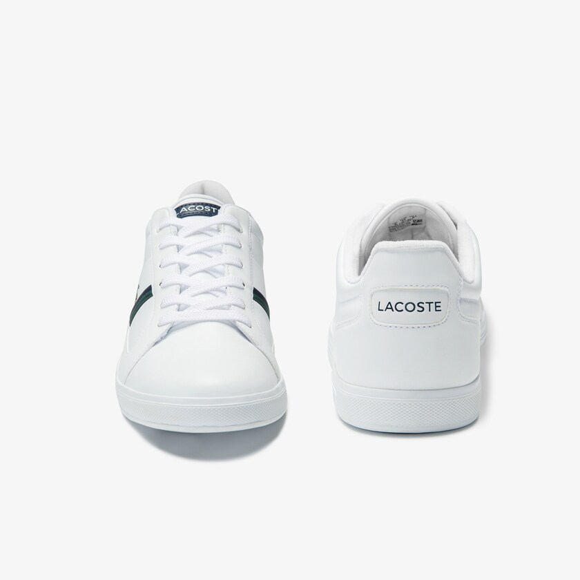 Tenis Lacoste Europa Leather Hombre Blancos | GF2-79377M3