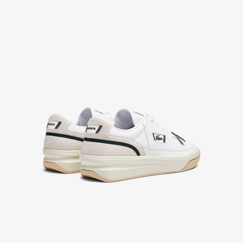 Tenis Lacoste G80 Leather and Suede Hombre Blancos | GK3-97749Y5