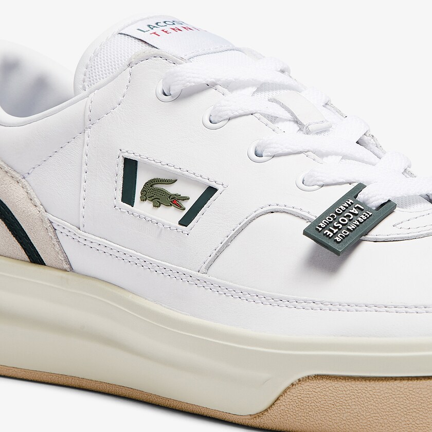 Tenis Lacoste G80 Leather and Suede Hombre Blancos | GK3-97749Y5