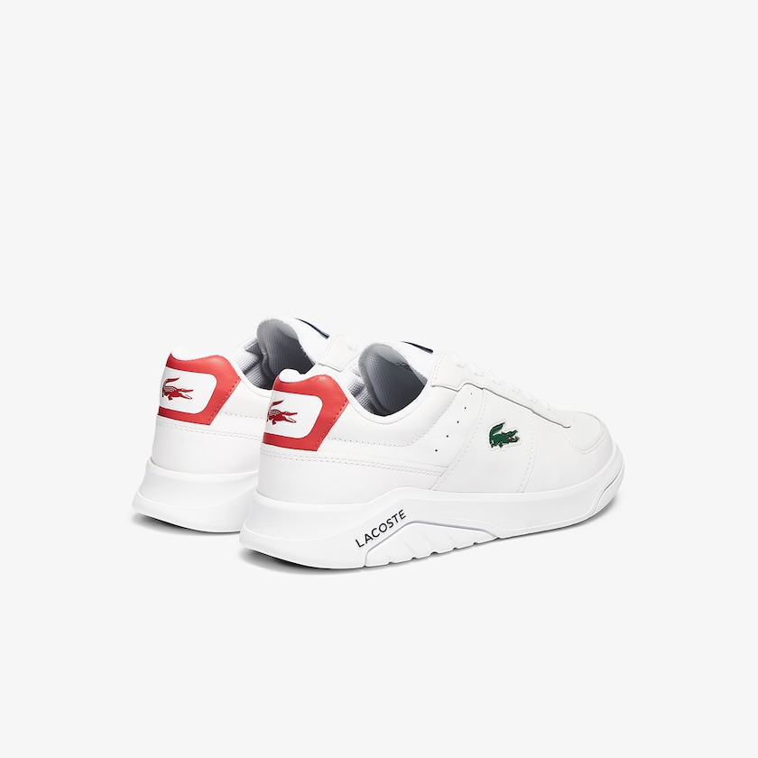 Tenis Lacoste Game Advance Leather Hombre Blancos Beige | KZ2-60496T0