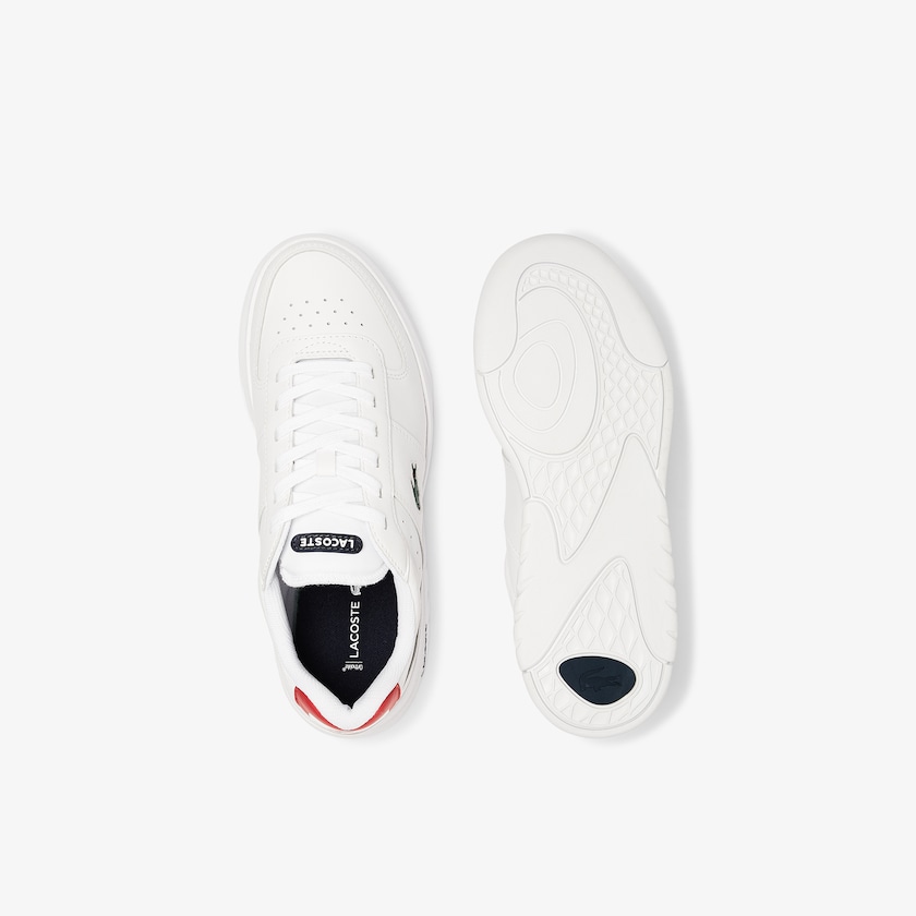 Tenis Lacoste Game Advance Leather Hombre Blancos Beige | KZ2-60496T0