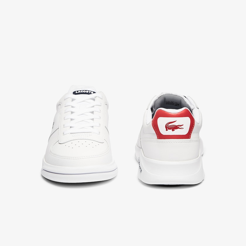 Tenis Lacoste Game Advance Leather Hombre Blancos Beige | KZ2-60496T0