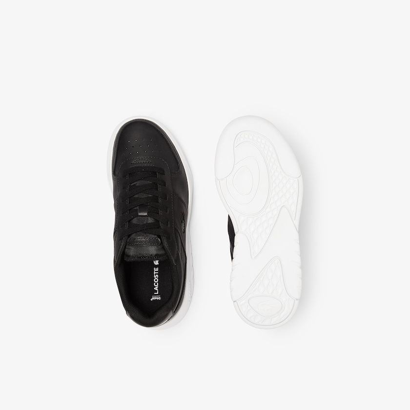 Tenis Lacoste Game Advance Leather and Synthetic Mujer Negros Blancos | YW4-74627O8