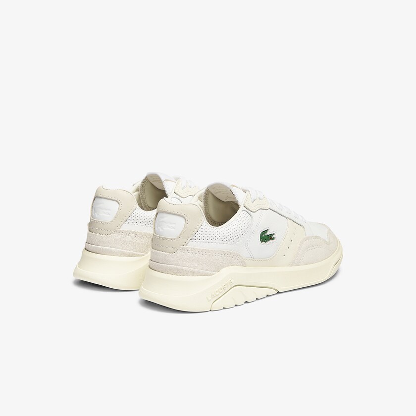 Tenis Lacoste Game Advance Luxe Leather and Suede Mujer Blancos Blancos | AW3-14481U1
