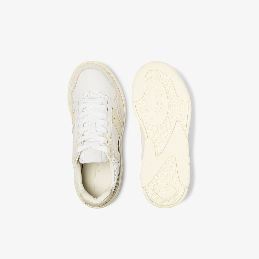 Tenis Lacoste Game Advance Luxe Leather and Suede Mujer Blancos Blancos | AW3-14481U1