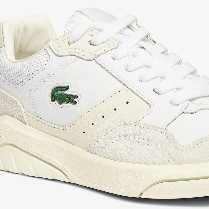 Tenis Lacoste Game Advance Luxe Leather and Suede Mujer Blancos Blancos | AW3-14481U1