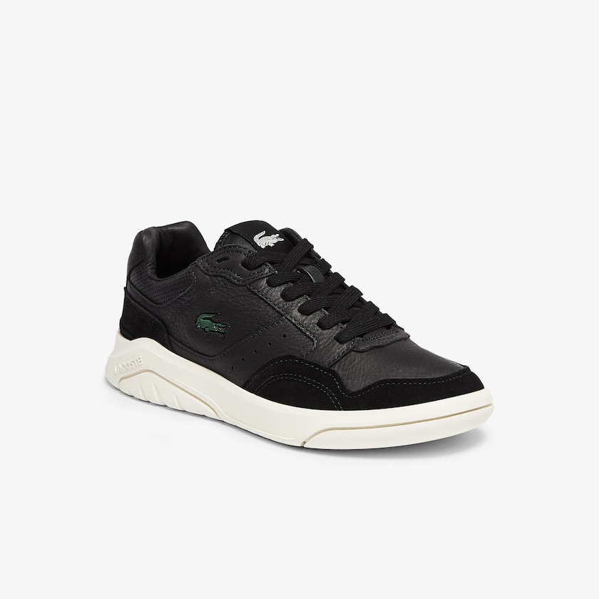 Tenis Lacoste Game Advance Luxe Leather and Suede Mujer Negros Grises | AV4-32953V4