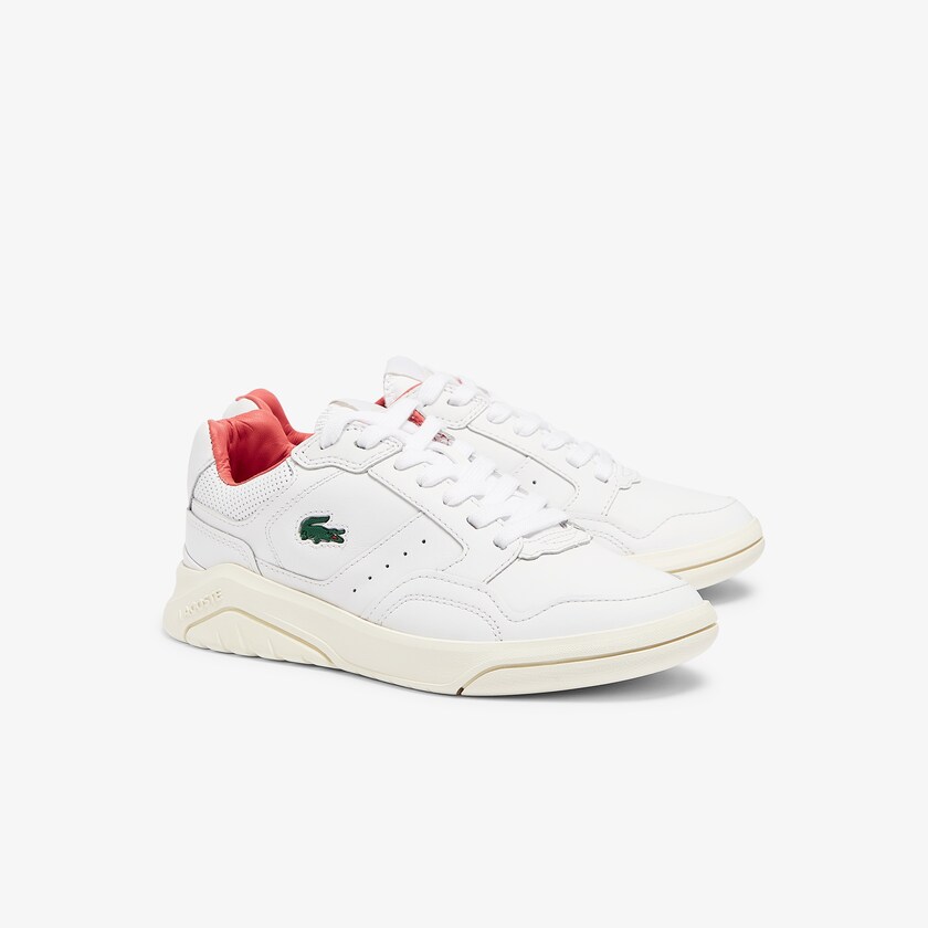 Tenis Lacoste Game Advance Luxe Leather Mujer Blancos Beige | UJ3-51335F4