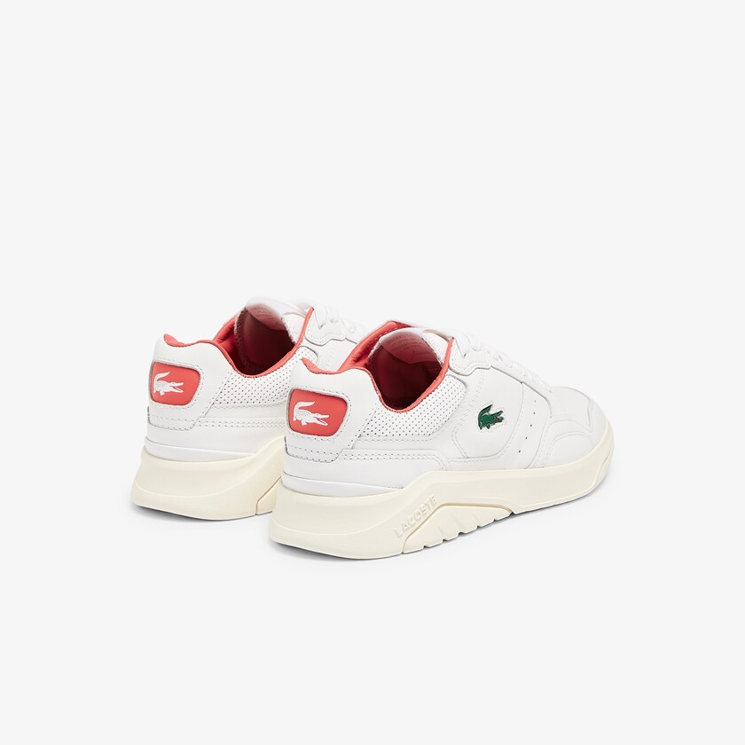 Tenis Lacoste Game Advance Luxe Leather Mujer Blancos Beige | UJ3-51335F4